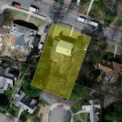 51 Plainfield St, Newton MA  02468-1637 aerial view