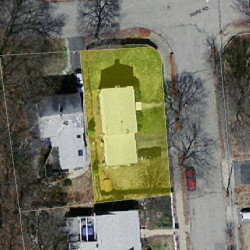 3 Regina Rd, Newton MA  02466-1412 aerial view