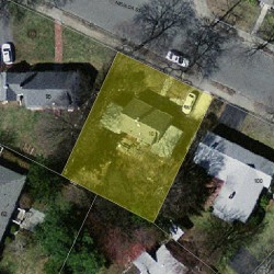 101 Nevada St, Newton MA 02460-1151 aerial view
