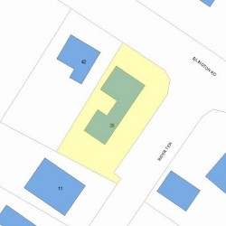 38 Islington Rd, Newton MA 02466-1008 plot plan