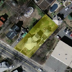 205 Crafts St, Newton MA  02460-1441 aerial view