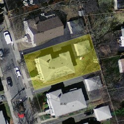 78 Withington Rd, Newton MA 02460-2040 aerial view