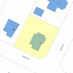 68 Adams Ave, Newton MA 02465-1003 plot plan