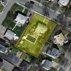 100 Cleveland St, Newton MA  02465-1563 aerial view