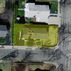 63 Oakdale Rd, Newton MA  02459-2659 aerial view