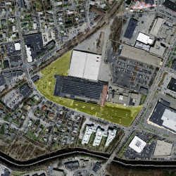 156 Oak St, Newton MA 02464-1458 aerial view