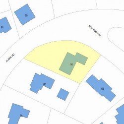 56 Alban Rd, Newton MA 02468-1912 plot plan