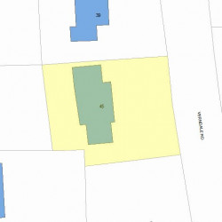 45 Verndale Rd, Newton MA  02461-2113 plot plan