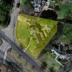 1445 Commonwealth Ave, Newton MA  02465-2829 aerial view