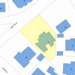 50 Grafton St, Newton MA  02459-1545 plot plan