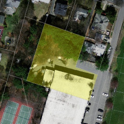 215 Albemarle Rd, Newton MA  02460-1360 aerial view