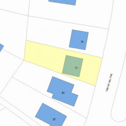 79 Grove Hill Ave, Newton MA  02460-2336 plot plan