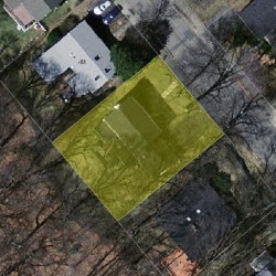 67 Wade St, Newton MA  02461-1714 aerial view