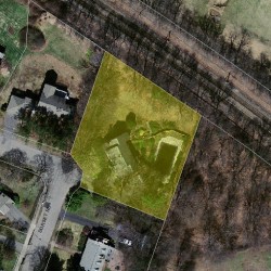 41 Dorset Rd, Newton MA  02468-1457 aerial view