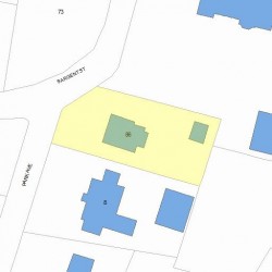 86 Sargent St, Newton MA 02458-2323 plot plan