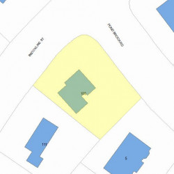 105 Brookline St, Newton MA 02467 plot plan