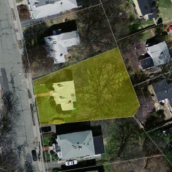 66 Circuit Ave, Newton MA  02461-1603 aerial view