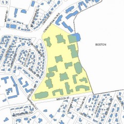 140 Commonwealth Ave, Newton MA 02465 plot plan