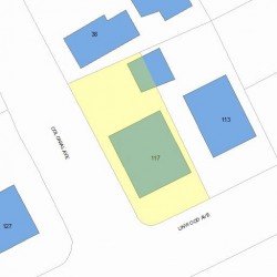 117 Linwood Ave, Newton MA 02460-1426 plot plan