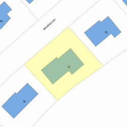 45 Brandeis Rd, Newton MA 02459-2707 plot plan