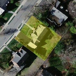 116 Cotton St, Newton MA  02458-2624 aerial view