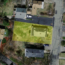 49 Cottage St, Newton MA 02464-1254 aerial view