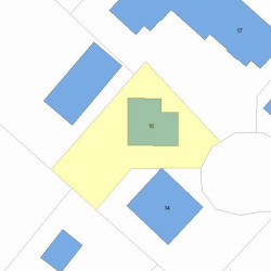 16 Churchill Ter, Newton MA 02460-1408 plot plan