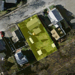 94 Los Angeles St, Newton MA 02458-1019 aerial view