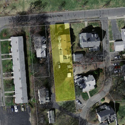 46 Washington Park, Newton MA  02460-1921 aerial view