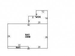 25 Bernard St, Newton MA  02461-1903 floor plan