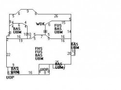 184 Windsor Rd, Newton MA 02468-1120 floor plan