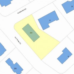 200 Old Farm Rd, Newton MA  02459-3458 plot plan