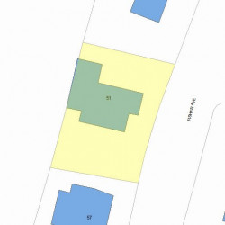 51 Fisher Ave, Newton MA  02461-1142 plot plan