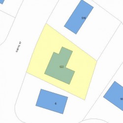 522 Grove St, Newton MA 02462-1411 plot plan