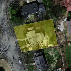 34 White Pine Rd, Newton MA 02464-1223 aerial view