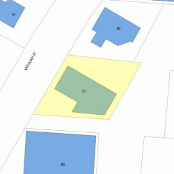50 Needham St, Newton MA  02461-1616 plot plan