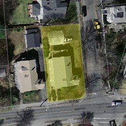 253 Cabot St, Newton MA 02460-2034 aerial view