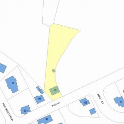 89 Pine St, Newton MA  02466-1301 plot plan