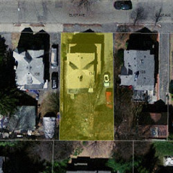 134 Eliot Ave, Newton MA  02465-1728 aerial view