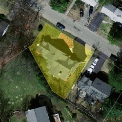 144 Day St, Newton MA 02466-2922 aerial view