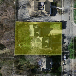 45 Morseland Ave, Newton MA 02459-1151 aerial view