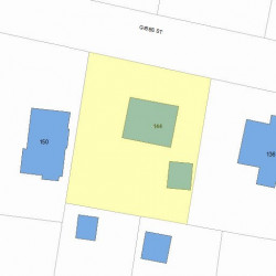 144 Gibbs St, Newton MA 02459-1928 plot plan