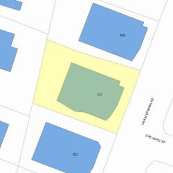 147 Charlesbank Rd, Newton MA  02458-1738 plot plan