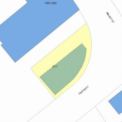 1637 Centre St, Newton MA 02461-1534 plot plan