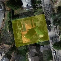 129 Moffat Rd, Newton MA  02468-1133 aerial view