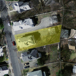 18 Harrington St, Newton MA 02460-1526 aerial view