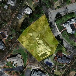 85 Bigelow Rd, Newton MA  02465-3005 aerial view