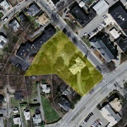 1529 Washington St, Newton MA  02465-2298 aerial view