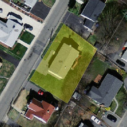 104 Sheridan St, Newton MA 02465-1056 aerial view