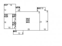 21 Whittlesey Rd, Newton MA  02459-2621 floor plan